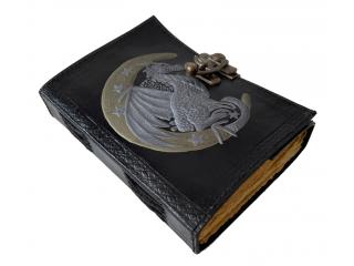 Wholesaler Le Cuir Moon Dragon Wicca Wiccan Antique Leather Pagan Embossed Leather Journal